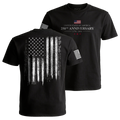 USA 250th Anniversary patriotic t-shirt with American flag design and We The People back graphic 1776 2026