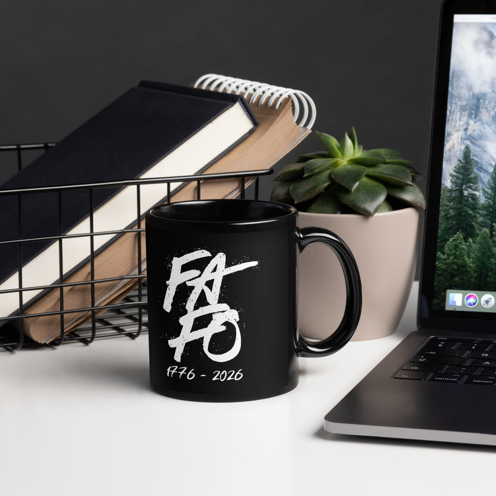 1776–2026 FAFO patriotic mug by TwoFiveZero Gear with bold American design on ceramic coffee mug