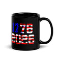 1776–2026 America 250 – USA Flag Anniversary Mug by TwoFiveZero Gear with bold American design on ceramic coffee mug