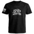 Black 1776 2026 America 250 patriotic shirt with We The People Constitution graphic