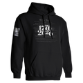 Black 1776 2026 America 250 patriotic hoodie with We The People Constitution graphic