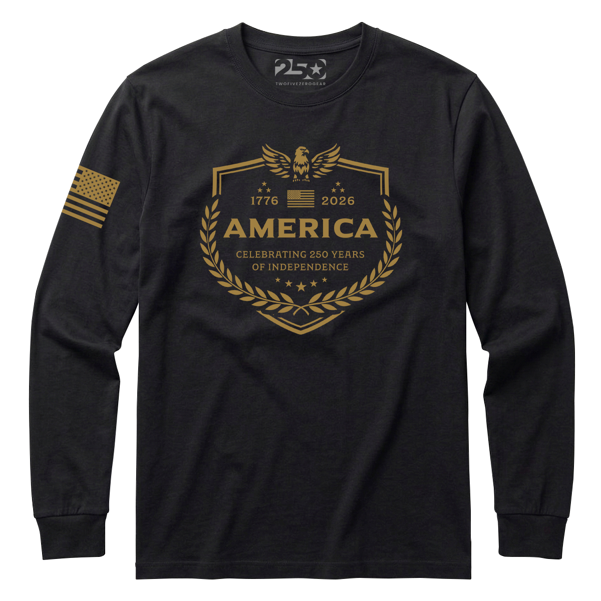 America Emblem 250 Years Long Sleeve Shirt