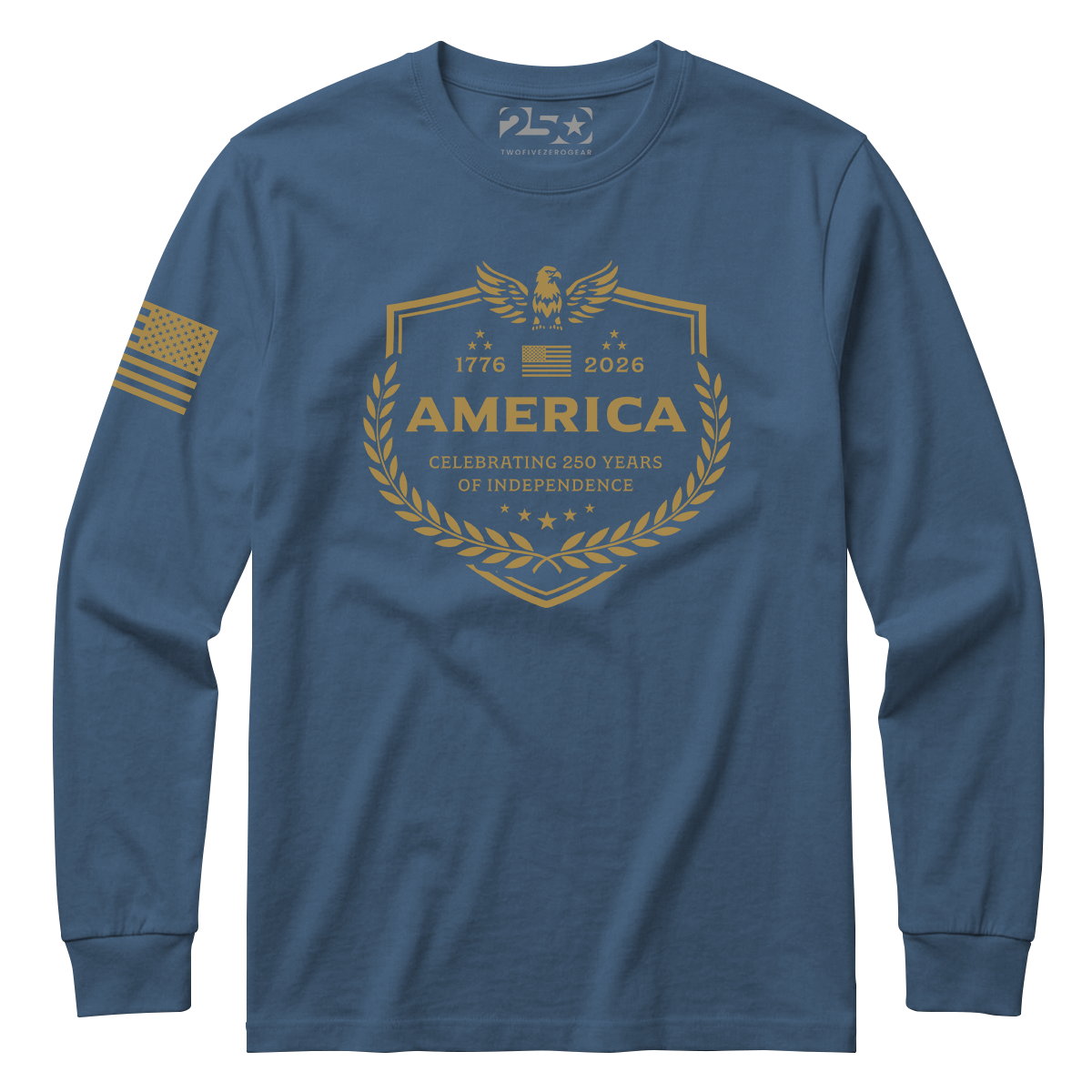America Emblem 250 Years Long Sleeve Shirt
