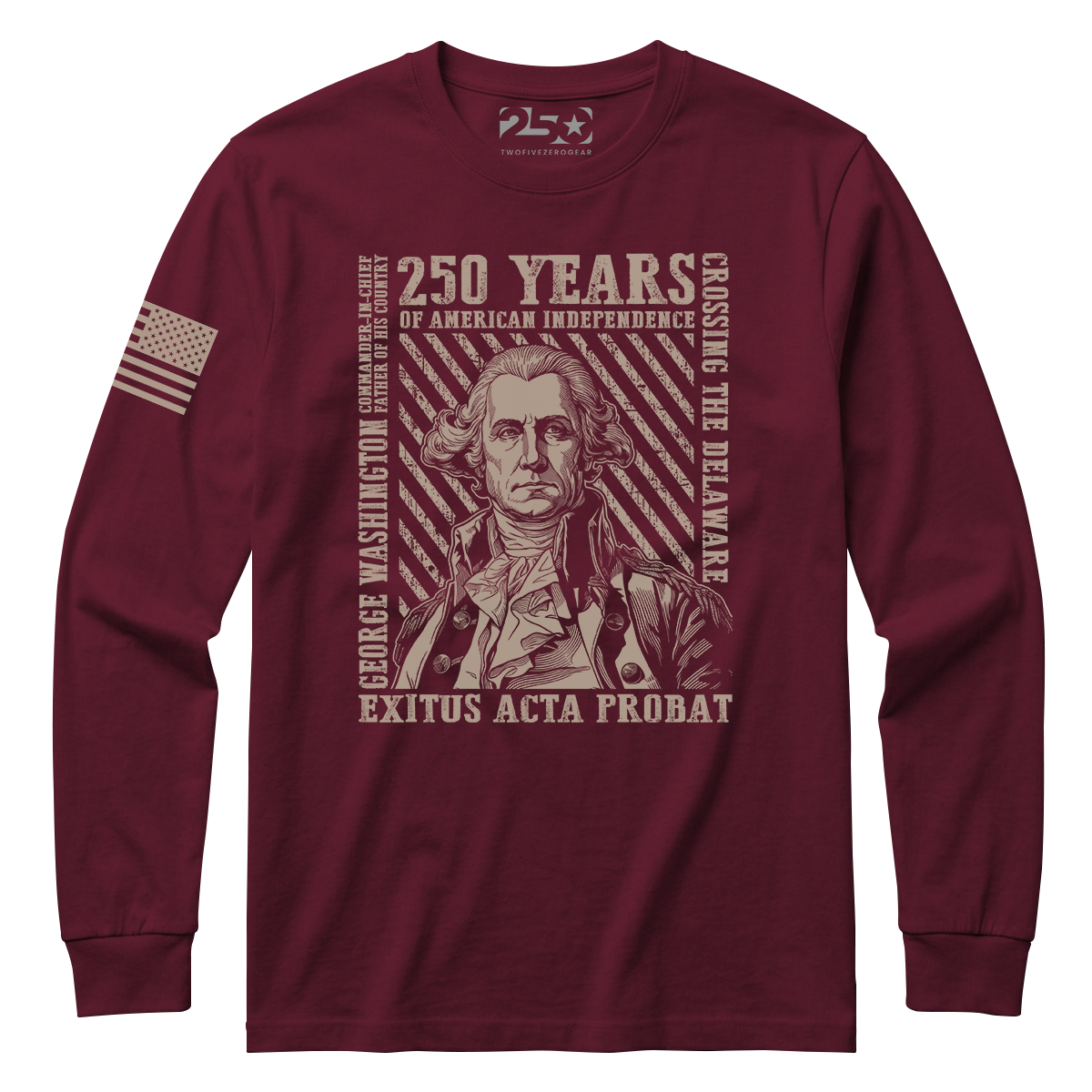 250 Years George Washington Long Sleeve Shirt