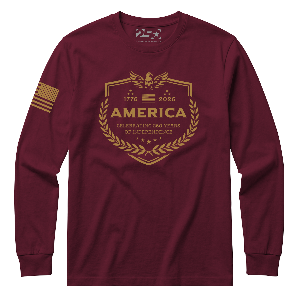 America Emblem 250 Years Long Sleeve Shirt