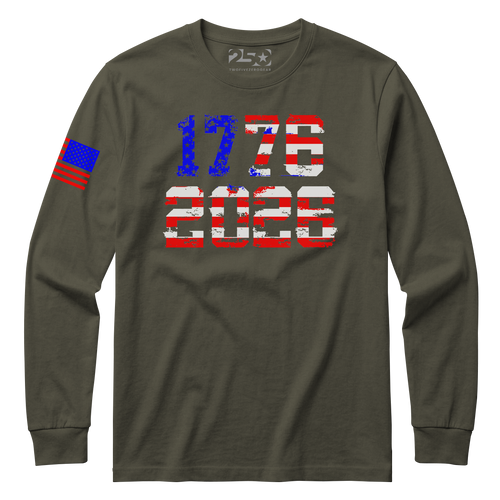 1776–2026 America 250 – USA Flag Anniversary Long Sleeve Shirt