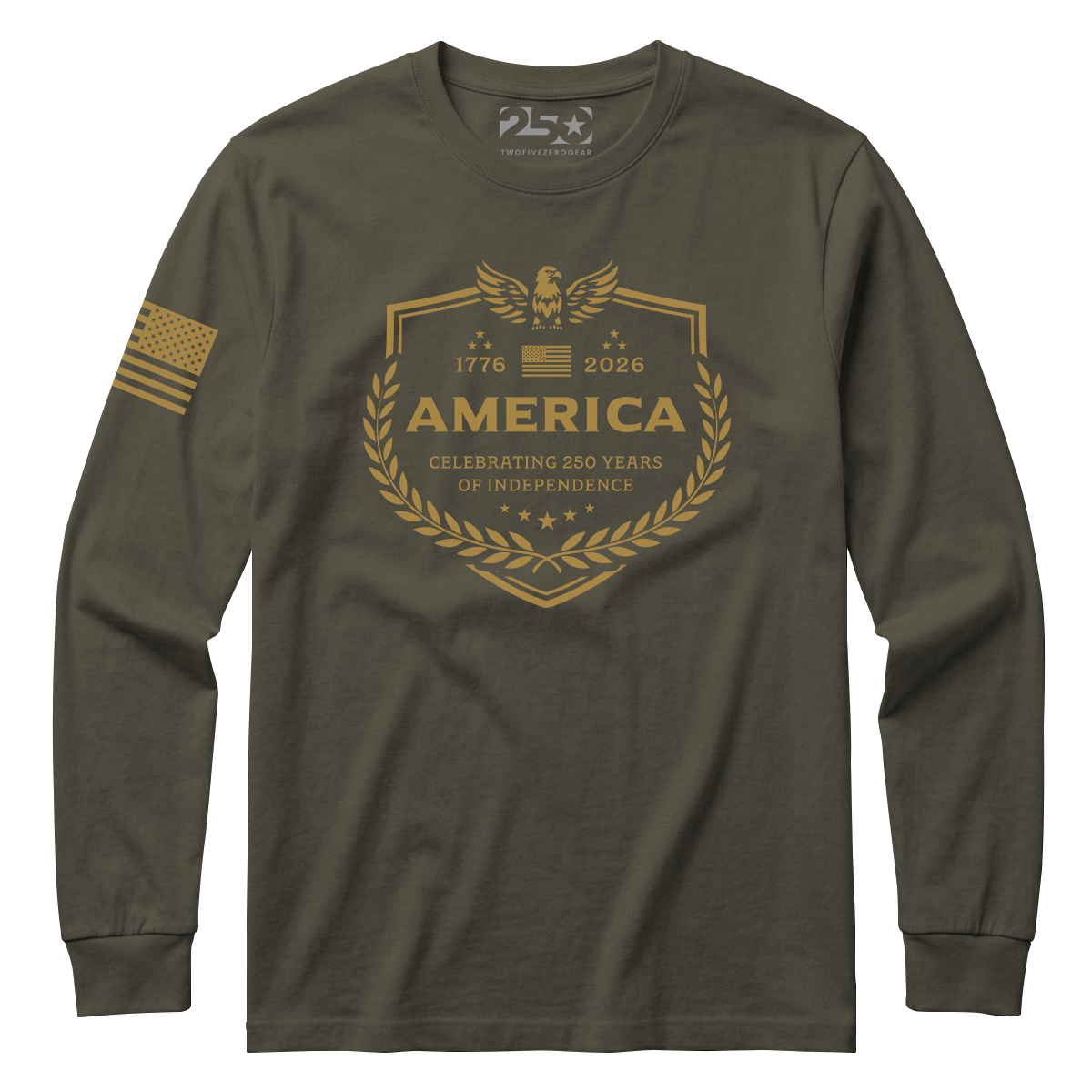 America Emblem 250 Years Long Sleeve Shirt