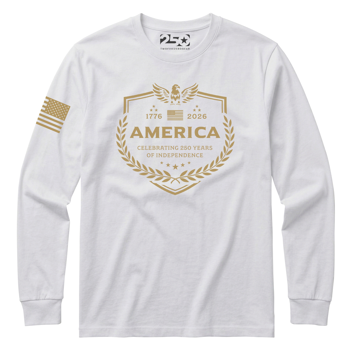 America Emblem 250 Years Long Sleeve Shirt